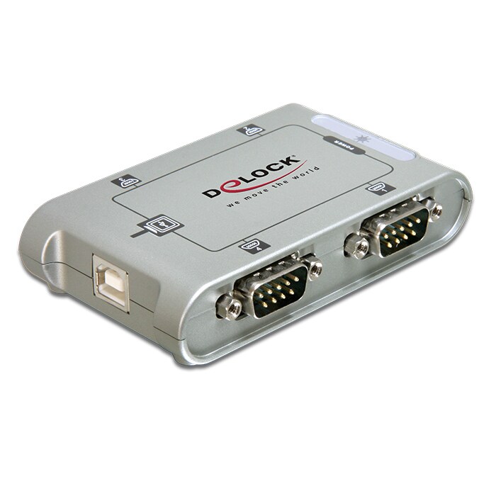 Delock USB 2.0 zu 4 x Seriell Adapter
