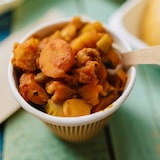 thumbnail of BIOZOYG 25 Stück Suppenbecher 500ml braune Einwegbecher Riffelbecher aus Kraftkarton, Bio-Becher mit Riffelwand, für Eintöpfe und heiße Speisen