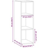 thumbnail of vidaXL Sideboard Weiß 30x41x93 cm Holzwerkstoff