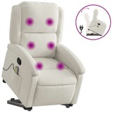 thumbnail of vidaXL Massagesessel mit Aufstehhilfe Creme Samt