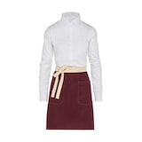 thumbnail of SANTORINI - Contrasted Bistro Apron with Pocket: One Size / Grey