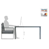 thumbnail of MFG Freizeitmöbel, "Alu Lounge-Set", "8-teilig", anthrazit