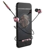 thumbnail of Écouteurs Smartphones Intra-Auriculaires Stéréo Jack Micro Volume Or Rose YONIS
