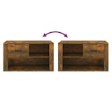 thumbnail of vidaXL Schuhschrank Räuchereiche 80x35x45 cm Holzwerkstoff