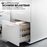 thumbnail of bümö Schreibtisch Schrank Büro mit Hängeregister für Hängeordner, Schubladenschrank Holz in weiß, Container mit Schubladen & Hängeregistratur -