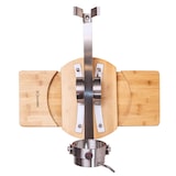 thumbnail of 3 Claveles 01742 - Soporte Jamonero Basculante 360º en Bambú y Cabezal Giratorio en Acero