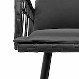 thumbnail of vidaXL Sofa mit Kissen Grau 61.5 x 123 x 82cm Metall
