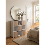 thumbnail of Standregal mit 9 Fächern, Weiß/Sonoma, Stauraum für Bücher/Dekoration. 89x29x91 cm | Kadima Design