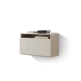 thumbnail of Escritorio suspendido 628 modelo OPORTO en melamina Roble con puerta visón abatible, de HERDASA.