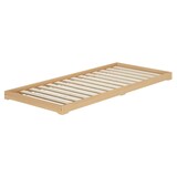 thumbnail of Niederflurbett Bettrahmen Studenten Futon Bodenbett 100x200 Buche Massivholz V-60.66-10 Rollrost und Matratze inkl.