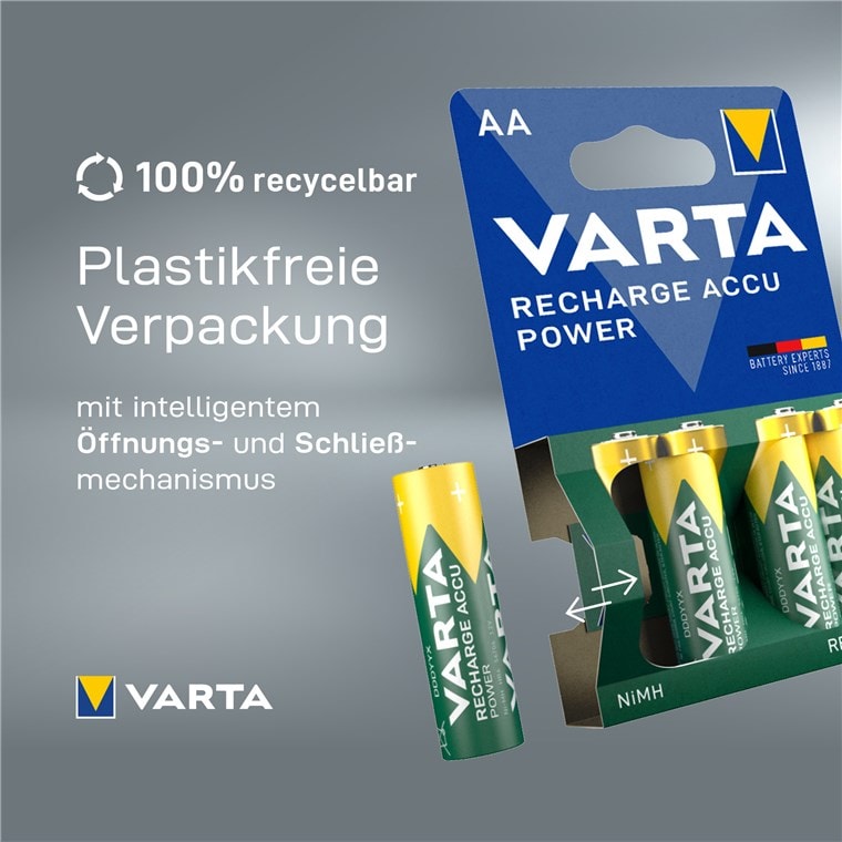 Varta pila recargable power    aa  hr6  2100mah           2st.