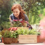 thumbnail of Relaxdays Blumentopf 3er Set, Kokosfaser, quadratisch, 3 Größen, Garten, Balkon & Fensterbank, Übertopf mit Folie, natur