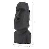 thumbnail of ECD Germany Moai Figur 78 cm Anthrazit Steinguss Kunstharz Wetterfest Osterinsel Statue Gartenfigur Skulptur