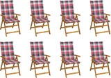 thumbnail of vidaXL 8x Akazienholz Massiv Gartenstuhl mit Kissen Klappbar Holzstuhl Stuhl Klappstuhl Stühle Balkonstuhl Terrassenstuhl Essstuhl Gartenmöbel