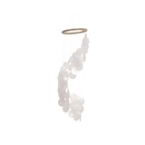 thumbnail of Windspiel Capiz Muscheln Spirale 16x63cm - Indoor & Outdoor Fensterschmuck hängend Muschelgirlande Hängedeko Gartendeko Fenster Mobile Perlmutt Weiß