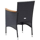 thumbnail of Helloshop26 - Conjunto de comedor de jardín de 9 piezas de resina tejida negra y cojines 02_0014918