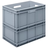 thumbnail of Bac gerbable standard norme Europe 600x400x235mm - Polypropylène gris - 40L