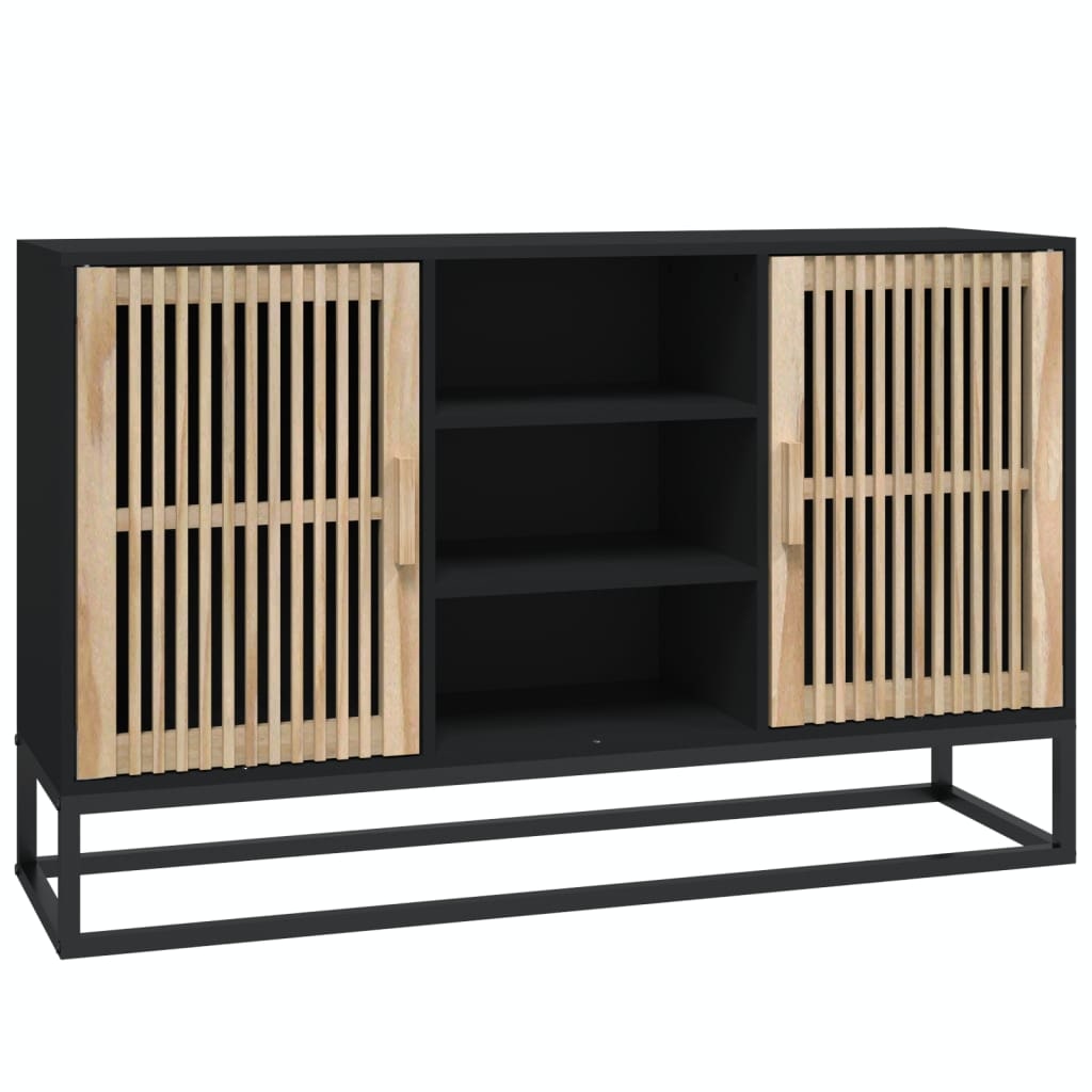 vidaXL Sideboard Schwarz 105x30x65 cm Holzwerkstoff