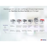 thumbnail of PROREGAL SparSet 10x Eurobox NextGen Economy mit Auflagedeckel & 4x Verschlüsse Gelb, Griffe offen, HxBxT 32x30x40cm, 30L, Eurobehälter, Box