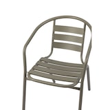 thumbnail of METRO PROFESSIONAL Cadeira com braços empilhável para restauração Narni, alumínio, caqui