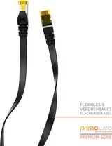 thumbnail of Primewire 5x LAN-Kabel CAT.7, RJ-45 (Ethernet), CAT 7 Flachband U/FTP Gigabit Netzwerkkabel 10 Gbit/s Patchkabel - 1m