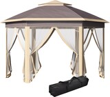 thumbnail of Carpa Plegable Exterior 4,05x3,4x2,85 m Altura Ajustable Cenador de Jardín Hexagonal con Doble Techo Mosquiteras Extraíbles y Bolsa de Transporte