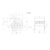 thumbnail of Combisteel ventilatiemotor type 7/7 1400 tpm 235x311x323mm