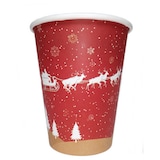 thumbnail of 500 Glühweinbecher einweg ,Pappebecher  Weihnachtsmotiv 225ml 0,2l Füllstrich