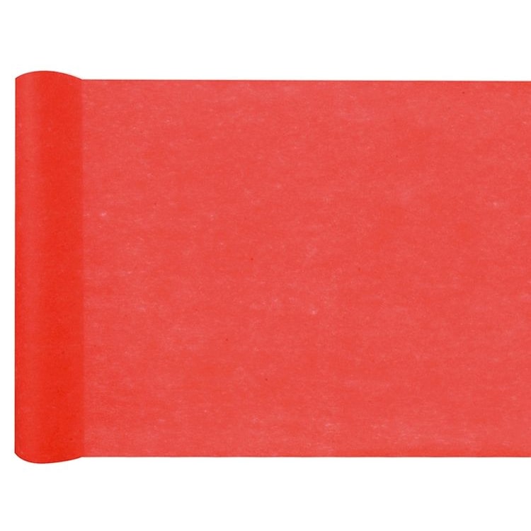 Tischläufer rot Vlies 25 m x 30 cm
