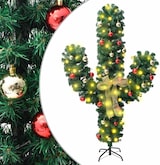 thumbnail of vidaXL Weihnachtsdeko Kaktus mit Ständer und LED Grün 150 cm PVC