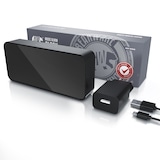 thumbnail of BEARWARE digitaler Wecker mit Netzteil und extra großen 2200 mAh Akku - Musikwecker Reisewecker - 13 Songs und Klingeltöne - Temperaturanzeige