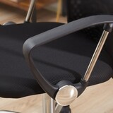 thumbnail of Bürostuhl Drehstuhl mit Netz Schwarz 65x63x119 cm höhenverstellbar mit Wippfunktion Kopfstütze Armlehnen 360 Grad Rollen