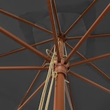 thumbnail of vidaXL Parasol met houten paal 300x300x273 cm antracietkleurig
