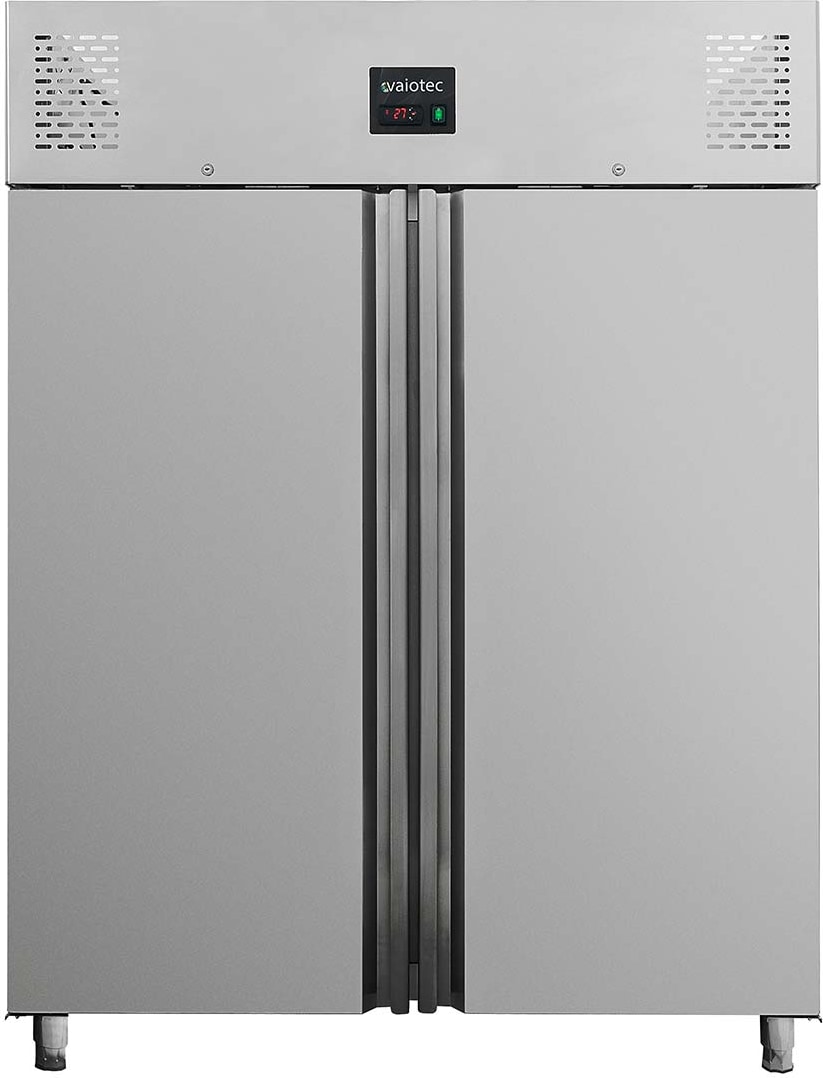 Congelador profesional de 2 puertas, acero inoxidable, refrigeración por aire, GN2/1, 210 x 148 x 83cm , con cerradura, 1300L, EASYLINE 10004 Vaiotec