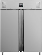 thumbnail of Congelador profesional de 2 puertas, acero inoxidable, refrigeración por aire, GN2/1, 210 x 148 x 83cm , con cerradura, 1300L, EASYLINE 10004 Vaiotec