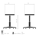 thumbnail of SP Topstar Wellnessstuhl / Hocker SITNESS 20 Stoff schwarz Chrom