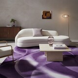 thumbnail of Teppich Flur Abstrakt Pflegeleicht Waschbar Strapazierfähig Wohnzimmer Schlafzimmer Violett 120x170 cm – INN von Kadima Design