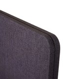 thumbnail of Akustik-Tischtrennwand HWC-G75, Büro-Sichtschutz Schreibtisch Pinnwand, doppelwandig Stoff/Textil ~ 60x140cm braun-grau