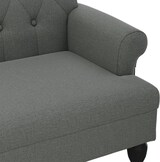 thumbnail of vidaXL Sitzbank mit Rückenlehne Dunkelgrau 120x62x75,5 cm Stoff