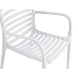 thumbnail of METRO PROFESSIONAL Cadeira de exterior empilhável Elaria, com braços, plástico, branco