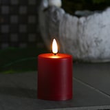 thumbnail of LED Mini Kerze für Laternen Timer Sensor H:10cm rot outdoor bis 1200h