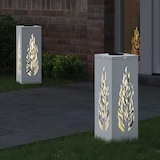thumbnail of vidaXL Solar LED Weg Licht 2 pcs Weiß Kalt gewalzter Stahl