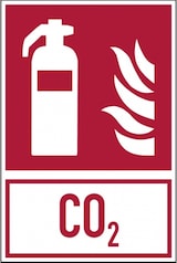 thumbnail of Dreifke® | Schild Brandschutzzeichen, Kombischild Feuerlöscher - 200x300x0.6 mm Aluminium glatt, langnachleuchtend