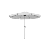 thumbnail of Tarrington House Guarda-sol redondo com franja Merida, alumínio, Ø 2.9 x 2.5 m, repelente de água, branco/cinzento