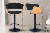 thumbnail of 2er Set Barhocker Vestal natura/schwarz/Stoff