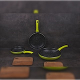 thumbnail of San Ignacio Molen - Set 3Pc Sarten (20/24/28Cm) Aluminio Prensado Verde