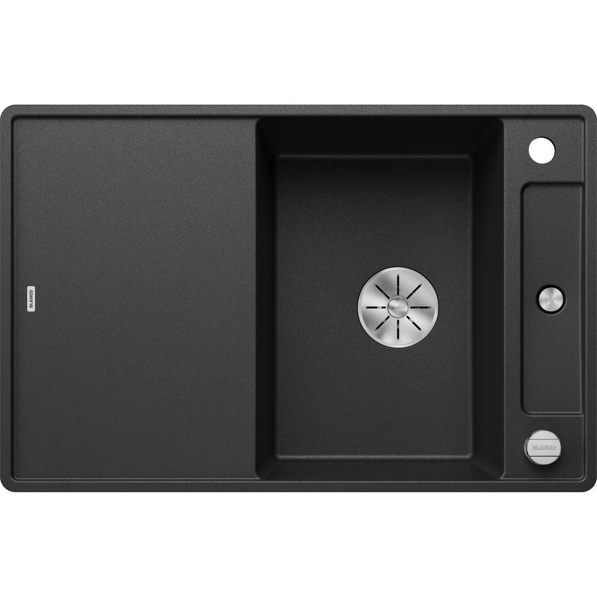 BLANCO AXIA III 45 S-F flächenb. Spüle SILGRANIT Anthrazit Reversibel Excenter