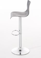 thumbnail of DELUKE® Barhocker BERLIN - Grau, Kunststoff | Barhocker mit Lehne Barstuhl Tresenhocker Tresenstuhl Kneipenhocker Kneipenstuhl