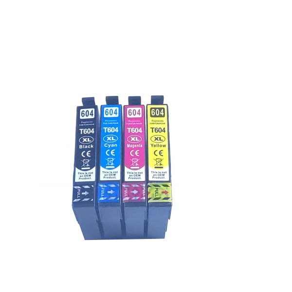 4x Tintenpatronen kompatibel f. Epson WorkForce WF-2930 DWF ersetzt Epson 604XL und 604 Tintenpatronen
