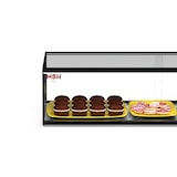 thumbnail of MBH - Neutrale vitrine 92 cm 1 etage voor catering. Neutrale glazen vitrine voor gebak en taarten.